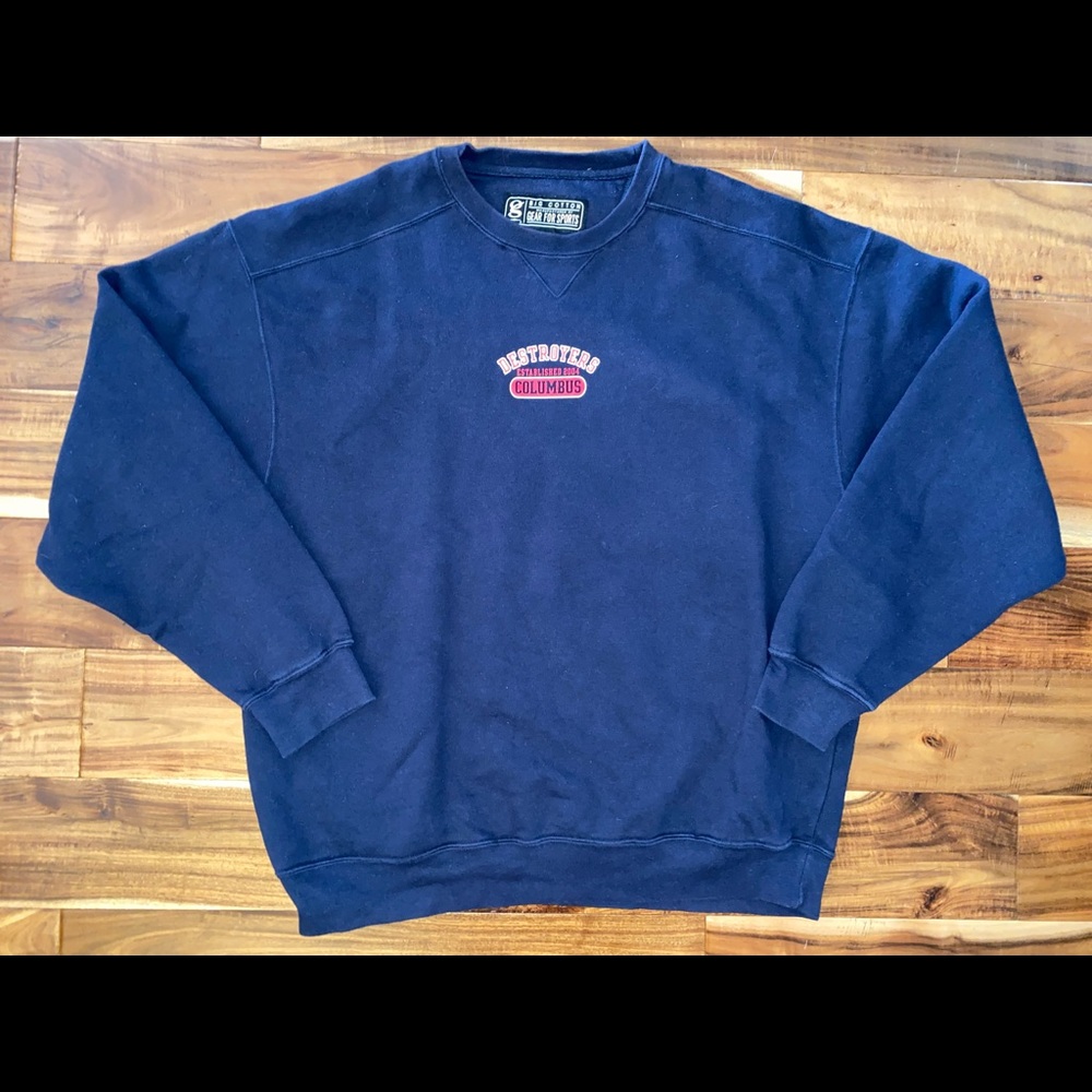 Vintage Columbus Destroyers Crewneck Sweatshirt Men’s Size Large EXCELLENT RARE